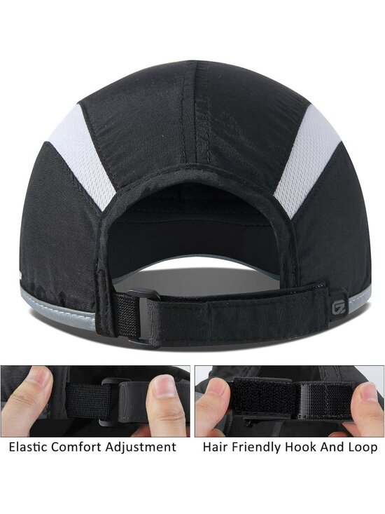 〽️Women Black Reflective Folding Hat Design UPF 50+ Sun Protection Sport Hats